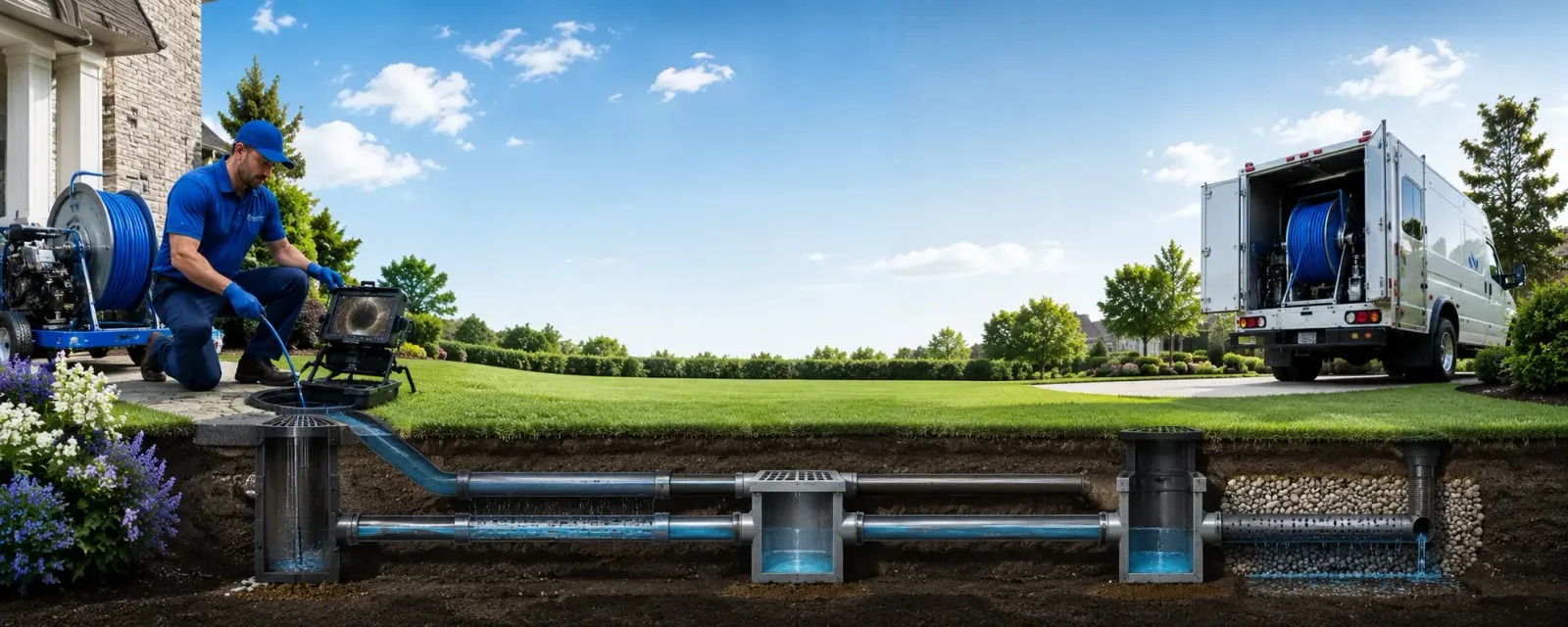 Outdoor drain cleaning information for Lane, KS